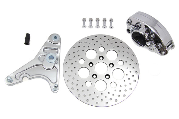 V-Twin - 23-1109 - Rear Brake Caliper Kit and 11-1/2 inch Disc - Fits 1973-1984 Harley-Davidson FX, FL