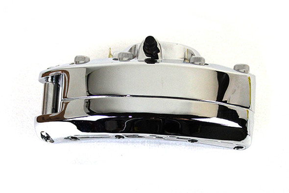 V-Twin - 23-1546 - Chrome Front 1 Piston Banana Caliper
