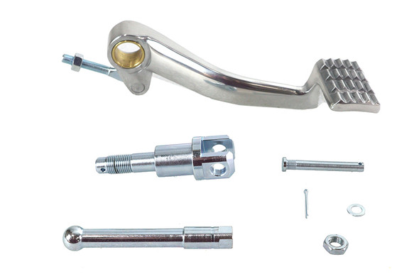 V-Twin - 23-1879 - Brake Pedal Kit Polished - Fits 1980-2003 Harley-Davidson XL