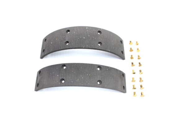 V-Twin - 23-1987 - Rear Brake Shoe Lining Set with Rivets