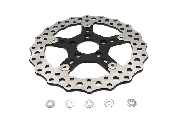 V-Twin - 23-2170 - Revolver Floating 11.5 inch Rear Brake Disc - Fits 2000-2017 Harley-Davidson FXD, FXST, FLT