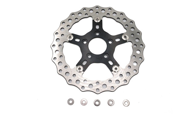 V-Twin - 23-2170 - Revolver Floating 11.5 inch Rear Brake Disc - Fits 2000-2017 Harley-Davidson FXD, FXST, FLT