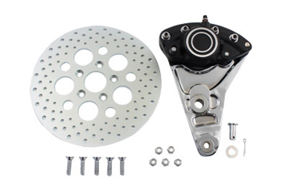 V-Twin - 23-2216 - Rear Brake Caliper Conversion Kit and 11-1/2 inch Disc