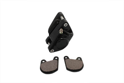 V-Twin - 23-2238 - Black Front 1 Piston Left Side Caliper - Fits 1982-1983 Harley-Davidson FXR, 1978-1983 XL, 1980-1983 FXWG, 1978-1983 FX