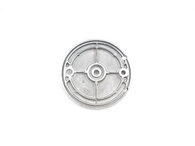 V-Twin - 23-2268 - Rear Mechanical Brake Backing Plate Polished - Fits 1975-1978 Harley-Davidson XL