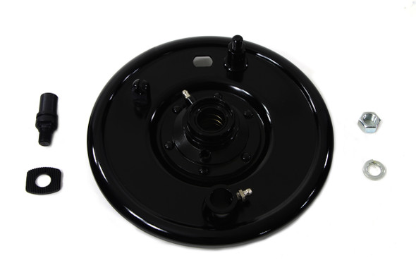 V-Twin - 23-3077 - Front Mechanical Brake Backing Plate Black - Fits 1941-1948 Harley-Davidson UL, 1941-1957 G, 1941-1948 FL, EL
