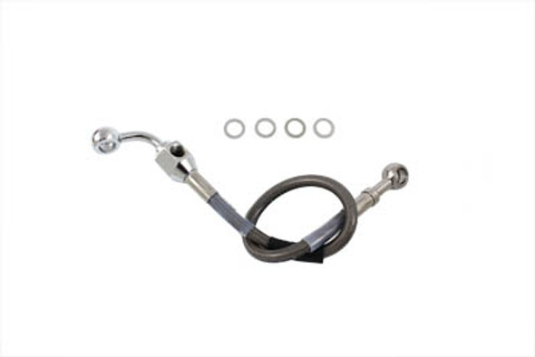 V-Twin - 23-8833 - Stainless Steel Rear Brake Hose 15-3/4 inch