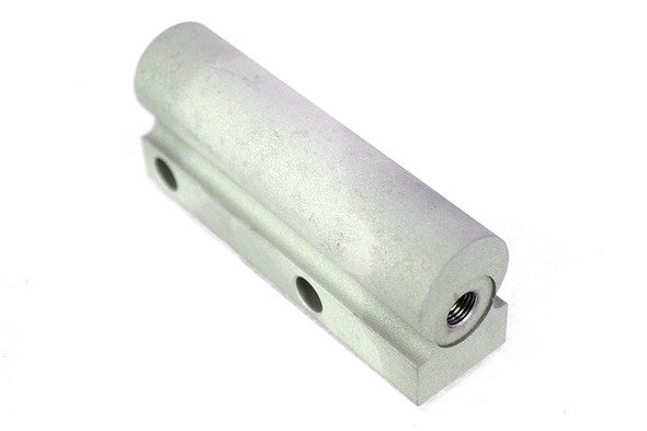 V-Twin - 23-9261 - Rear Remote Mount Master Cylinder Natural Alloy with Shot