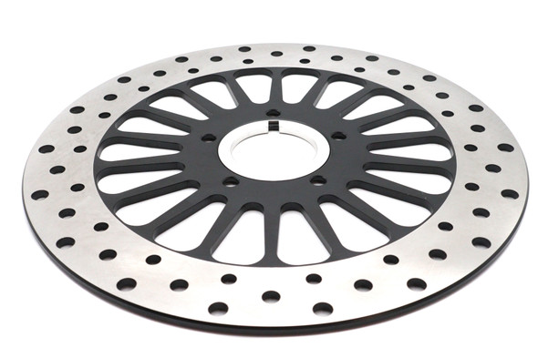V-Twin - 23-9635 - 11-1/2 inch King Spoke Front Brake Disc Black