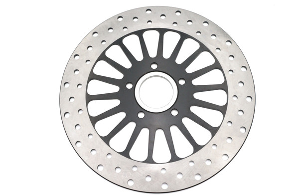 V-Twin - 23-9636 - 11-1/2 inch King Spoke Rear Brake Disc Black