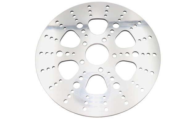 V-Twin - 23-9791 - 11.8 inch Kool Kat Style Drilled Front Brake Disc