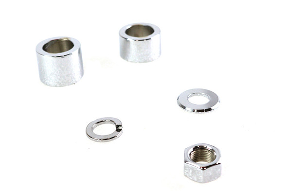 V-Twin - 2391-7 - Front Axle Spacer Kit Smooth Style Chrome