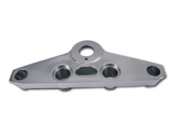 V-Twin - 24-0007 - Chrome Top Triple Tree - Fits 1980-1986 Harley-Davidson FXWG, 1984-1988 FXST