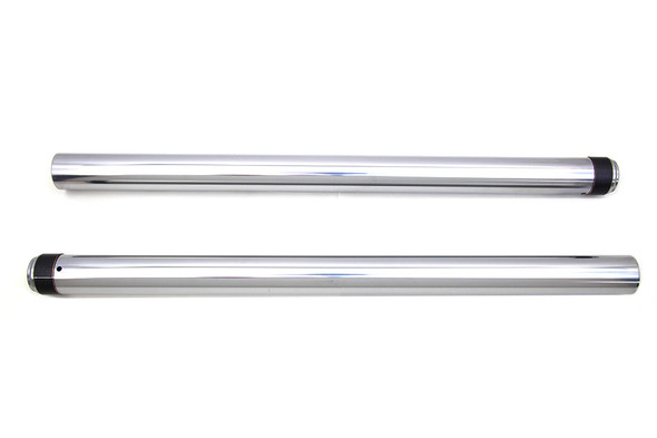V-Twin - 24-0021 - Hard Chrome Fork Tube Set Stock Length