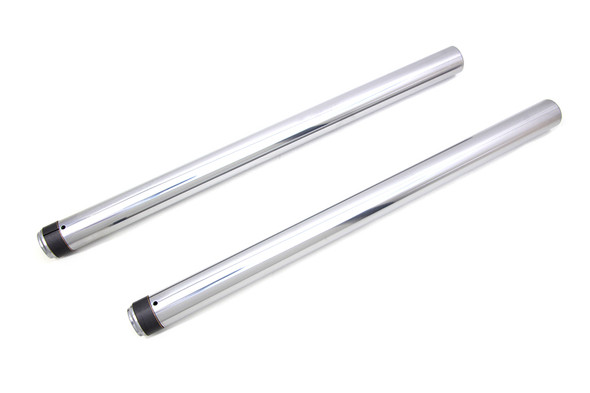 V-Twin - 24-0021 - Hard Chrome Fork Tube Set Stock Length