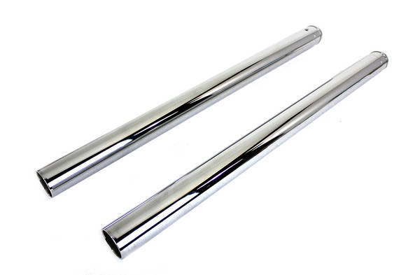 V-Twin - 24-0050 - Hard Chrome Fork Tube Set 4 inch Over Stock - Fits 1997-2013 Harley-Davidson FLHT, 2000-2005 FXDWG (41mm), 2000-2017 FLST, 1997-2013 FLHR, FLT, 2000-2017 FXST