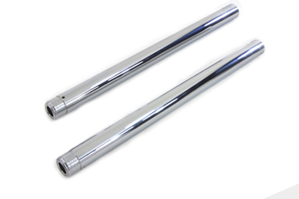 V-Twin - 24-0053 - Hard Chrome Fork Tube Set Stock Length