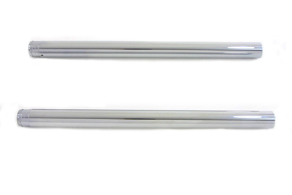 V-Twin - 24-0053 - Hard Chrome Fork Tube Set Stock Length