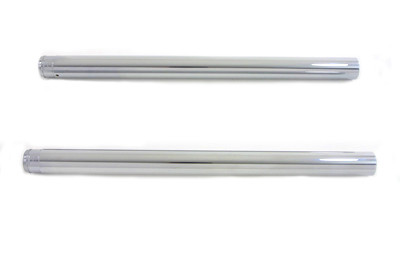 V-Twin - 24-0053 - Hard Chrome Fork Tube Set Stock Length - Fits 1997-2013 Harley-Davidson FLHT, 2000-2005 FXDWG (41mm), 2000-2017 FLST, 1997-2013 FLHR, FLT, 2000-2017 FXST