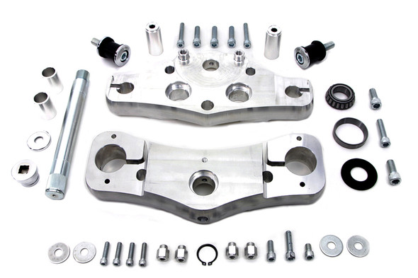 V-Twin - 24-0085 - 6  Raked Triple Tree Set - Fits 1997-2013 Harley-Davidson FLT