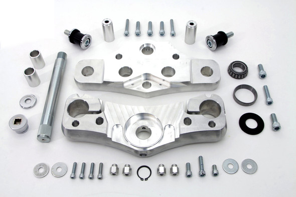 V-Twin - 24-0085 - 6  Raked Triple Tree Set - Fits 1997-2013 Harley-Davidson FLT