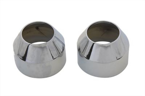 V-Twin - 24-0104 - 35mm Fork Boot Chrome Cover