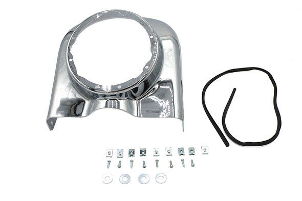 V-Twin - 24-0247 - ABS Chrome Headlamp Cowl - Fits 1983-1985 Harley-Davidson FLHT, 1987-1992 FLHS, 1980-1992 FLT