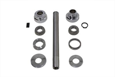 V-Twin - 24-0294 - 3  Raked Fork Neck Cup Kit Chrome - Fits 1991-2005 Harley-Davidson FXD, 1988-2003 XL