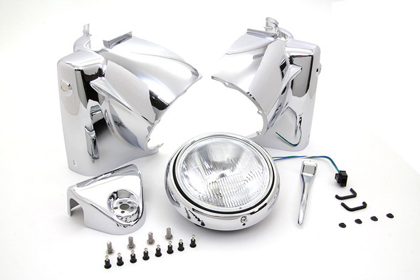 V-Twin - 24-0355 - Headlamp Cowl Assembly Chrome