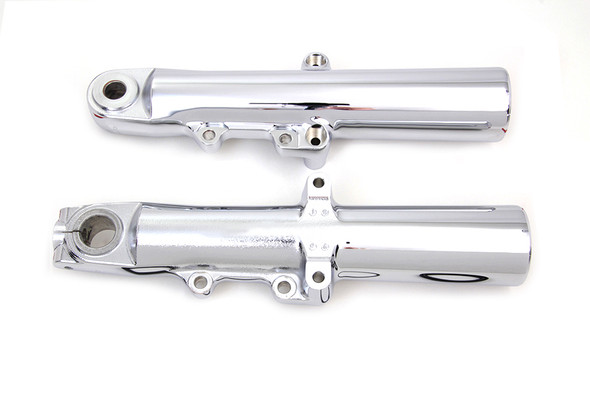V-Twin - 24-0394 - Chrome Lower 49mm Fork Slider