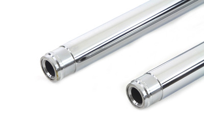 V-Twin - 24-0472 - Chrome Fork Tube Set 8 inch Over Stock - Fits 1985-1986 Harley-Davidson FXWG (41mm), 1984-1999 FXST, 1993-1999 FXDWG, 1986-1999 FLST, 1984-1996 FLT, FLHT, 1984-1999 FXSTC, 1986-1999 FLSTN, FLSTF