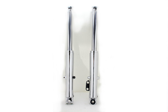 V-Twin - 24-0519 - 41mm Fork Slider Assembly with Chrome Sliders - Fits 1973-1984 Harley-Davidson FLH