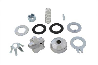 V-Twin - 24-0753 - Chrome Fork Damper Kit - Fits 1949-1959 Harley-Davidson FL, 1958-1973 G