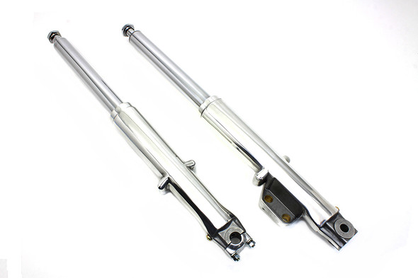 V-Twin - 24-0783 - Fork Slider Assembly with Polished Sliders - Fits 1973-1984 Harley-Davidson FL