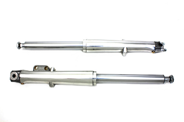 V-Twin - 24-0783 - Fork Slider Assembly with Polished Sliders - Fits 1973-1984 Harley-Davidson FL
