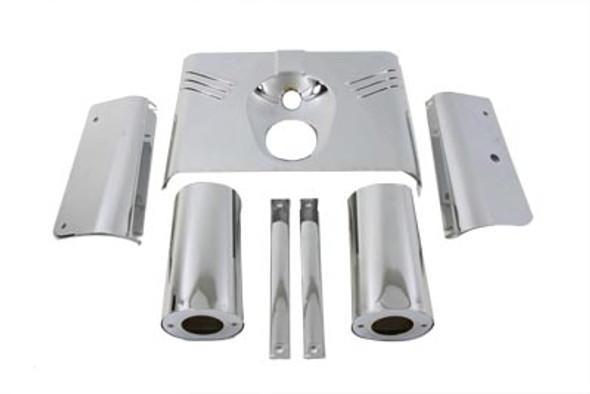 V-Twin - 24-0838 - Triple Tree Cover Kit Chrome