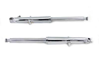 V-Twin - 24-0846 - 41mm Fork Slider Assembly with Chrome Sliders - Fits 1969-1971 Harley-Davidson FL