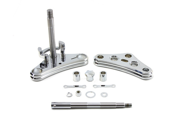 V-Twin - 24-0958 - 41mm Triple Tree Conversion Kit Chrome - Fits 1991-2005 Harley-Davidson FXD, 1982-2003 XL