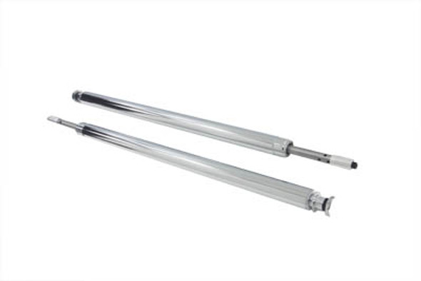 V-Twin - 24-0961 - Hard Chrome Fork Tube Assembly 2 inch Over stock