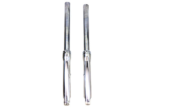 V-Twin - 24-1033 - 49mm Fork Slider Assembly with Polished Sliders - Fits 2006-2017 Harley-Davidson FXDWG