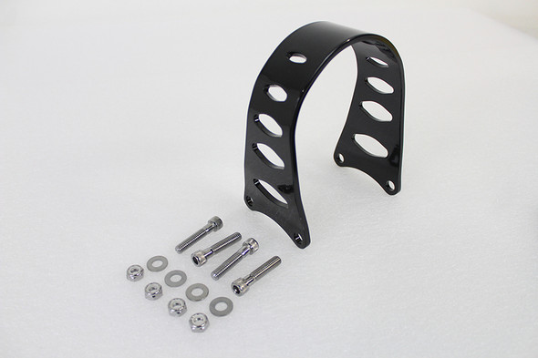 V-Twin - 24-1043 - 39mm Black Tomahawk Front Fork Brace - Fits 1988-2005 Harley-Davidson FXD (Up to 21 X 3.5" Wheel), 1988-2010 XL (Up to 21 X 3.5" Wheel), 1988-2005 FXR (Up to 21 X 3.5" Wheel)