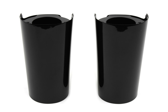 V-Twin - 24-1048 - Black Fork Slider Cover Set