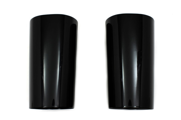 V-Twin - 24-1048 - Black Fork Slider Cover Set