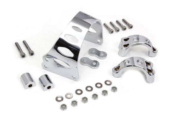 V-Twin - 24-1075 - 49mm Chrome Tomahawk Front Fork Brace - Fits 2006-2017 Harley-Davidson FXD