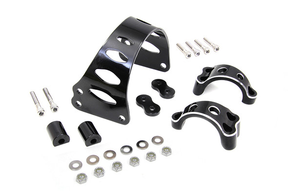 V-Twin - 24-1076 - 49mm Black Tomahawk Front Fork Brace - Fits 2006-2017 Harley-Davidson FXD