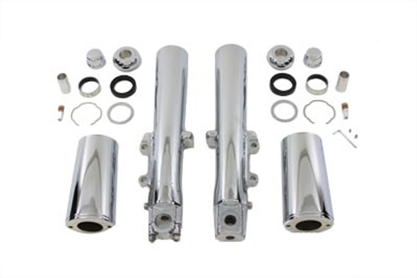 V-Twin - 24-1245 - Chrome Fork Dress Up Kit