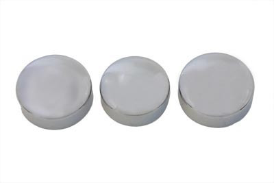 V-Twin - 24-1278 - 39mm Fork Stem Nut Cover Chrome Dome Style - Fits 1995-2005 Harley-Davidson FXD, 1987-1990 FXR, 1988-2013 XL