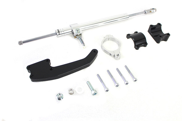 V-Twin - 24-1380 - M8 Fork Steering Damper Kit - Fits 2017-2023 Harley-Davidson FLT