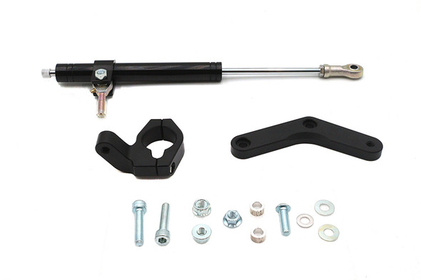 V-Twin - 24-1429 - Black Fork Steering Damper Kit