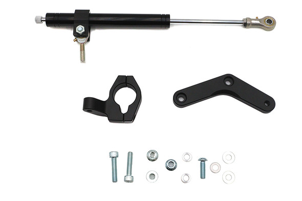 V-Twin - 24-1429 - Black Fork Steering Damper Kit